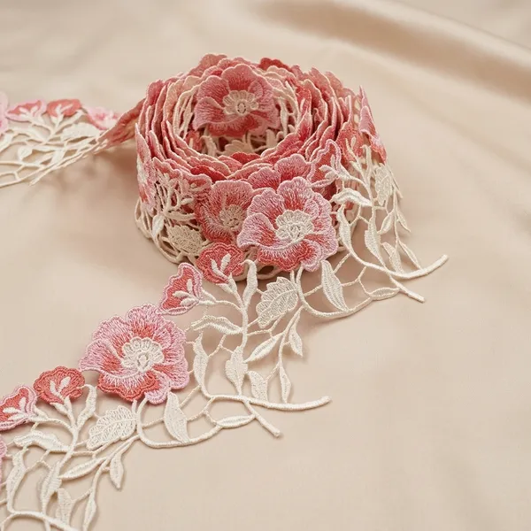 Pink_Zari_3D_Floral_Embroidery_Lace_For_Kurtis_And_Suits-_3_Meters_Strip