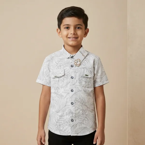 White_Cotton_Relaxed_Fit_Tropical_Print_Shirt_For_Boys
