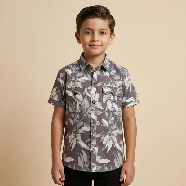 Brown_Cotton_Casual_Shirt_For_Boys