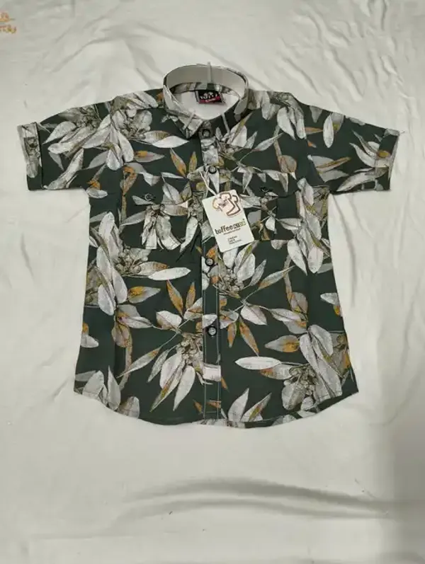 Green_Cotton_Casual_Shirt_For_Boys