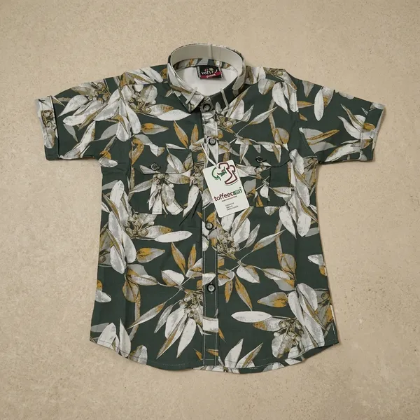Green_Cotton_Casual_Shirt_For_Boys