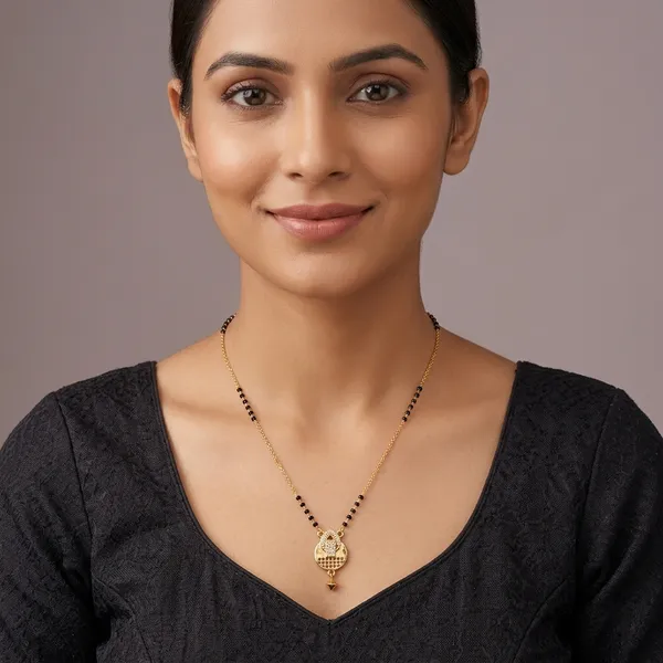 Golden_And_Black_Plated_Disc_Pendant_Mangalsutra_For_Women