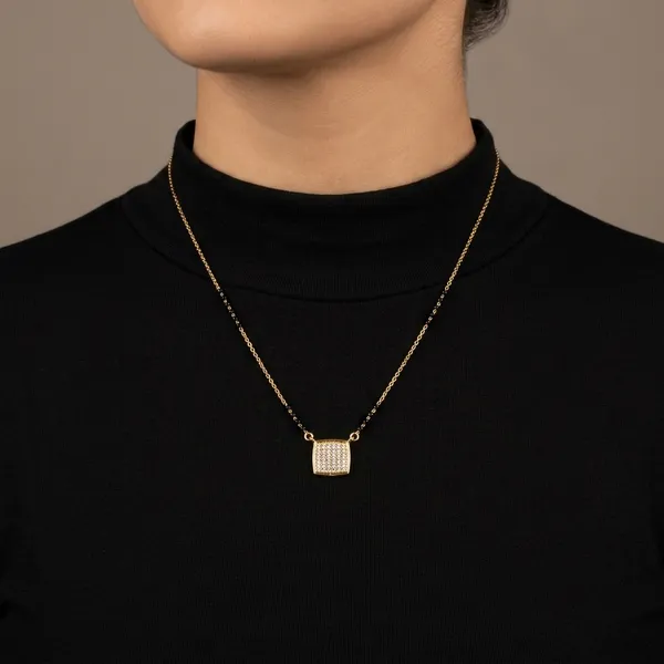 Golden_Black_Plated_Square_Pendant_Mangalsutra_For_Women