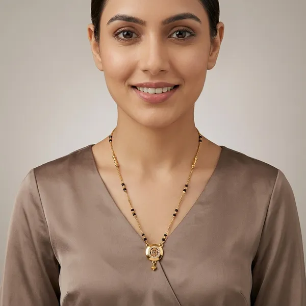 Golden_And_Black_Plated_Filigree_Circular_Pendant_Mangalsutra_For_Women