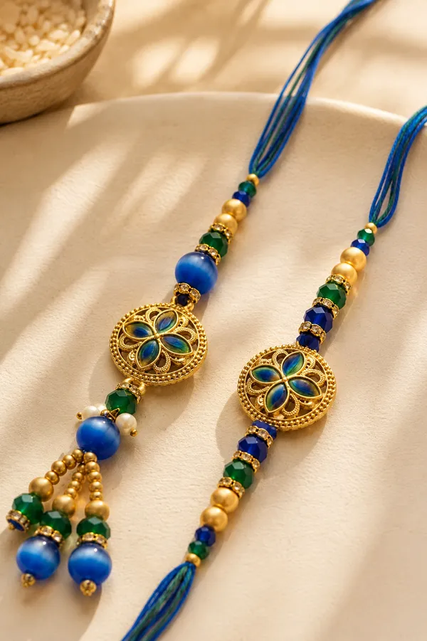 SagarLuxe_Divine_Bond_Rakhi_(Bhaiya_Bhabhi_and_Kids)_for_Women,_Men_&_Children