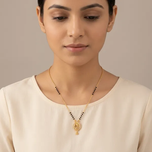 Golden_And_Black_Plated_Teardrop_Pendant_Mangalsutra_For_Women