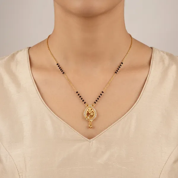 Golden_And_Black_Plated_Teardrop_Cutwork_Pendant_Mangalsutra_For_Women
