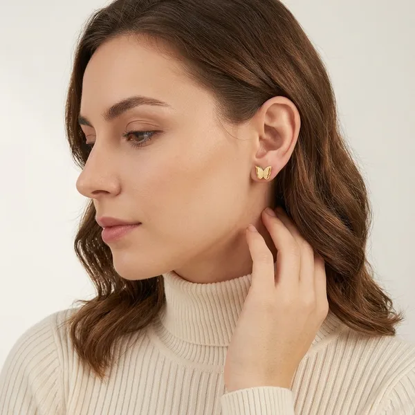 Golden_Plated_Butterfly_Stud_Earrings_For_Women