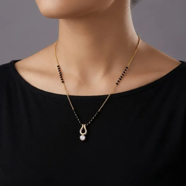 Gold-Plated_Black_Beaded_Cubic_Zirconia_Pendant_Mangalsutra_For_Women