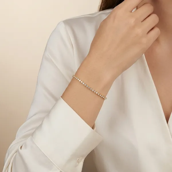Golden_Plated_Crystal_Embellished_Tennis_Bracelet_For_Women