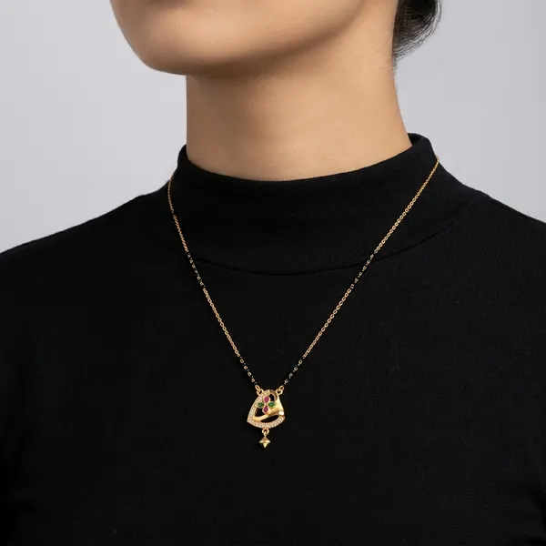 Golden_And_Black_Plated_Meenakari_Enamel_Pendant_Mangalsutra_For_Women
