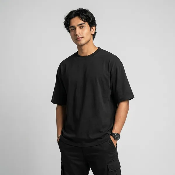 Black_Cotton_Oversized_Spider_Soul_Graphic_T_Shirt_For_Men