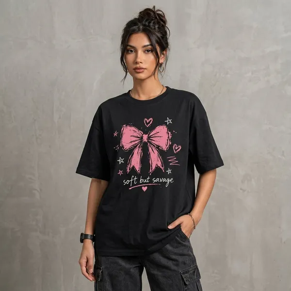 Black_Cotton_Oversized_Soft_But_Savage_Anime_Graphic_T_Shirt_For_Women