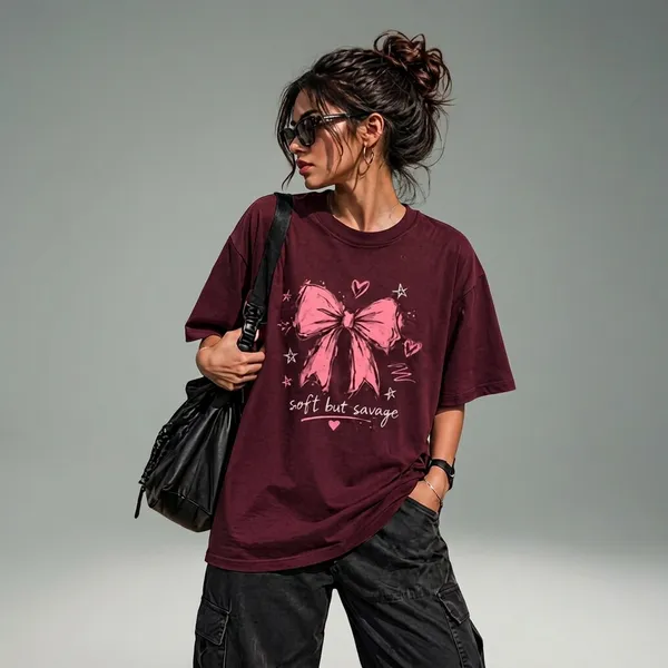 Maroon_Cotton_Oversized_Soft_But_Savage_Anime_Graphic_T_Shirt_For_Women