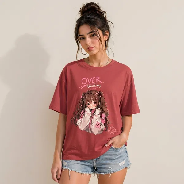 Dusky_Pink_Cotton_Oversized_Overthinking_Anime_Graphic_T_Shirt_For_Women