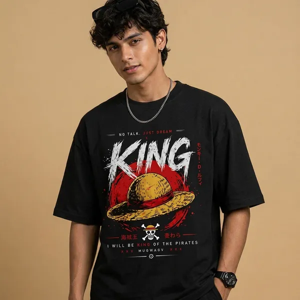 Black_Cotton_Oversized_King_One_Piece_Anime_T_Shirt_For_Men