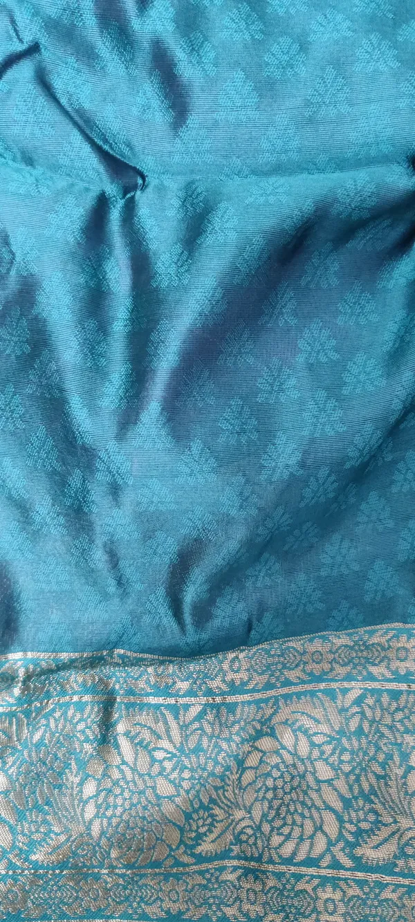 Teal_And_Pink_Satin_Silk_Zari_Woven_Border_Banarasi_Saree_For_Women