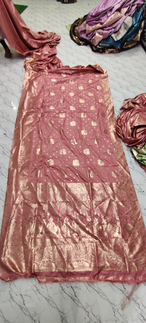 Pink_Zari_Woven_Border_Banarasi_Saree_For_Women
