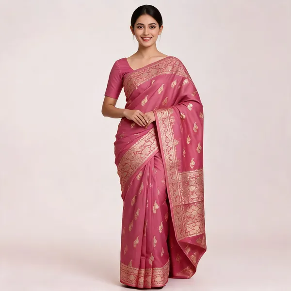 Onion_Pink_Satin_Silk_Zari_Woven_Paisley_Banarasi_Saree_For_Women