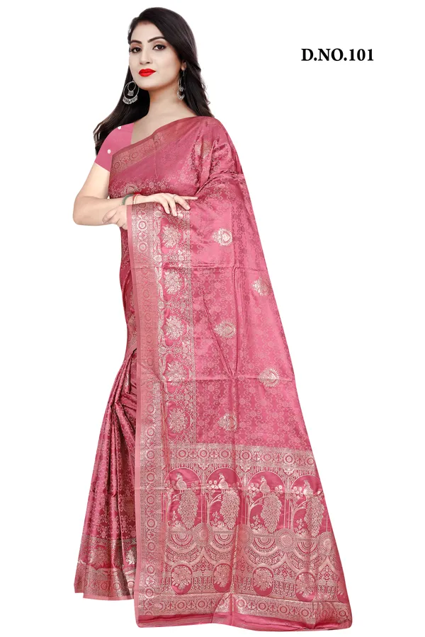 Pink_Zari_Woven_Booti_Banarasi_Saree_For_Women