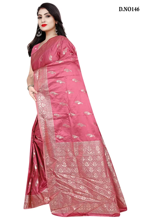 Onion_Pink_Satin_Silk_Zari_Woven_Paisley_Banarasi_Saree_For_Women