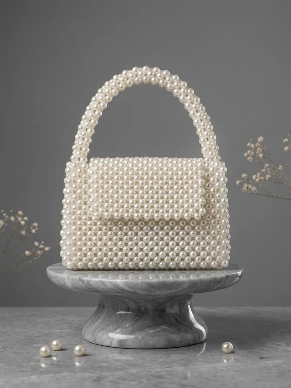Off_White_Pearl_Beaded_Mini_Handbag_For_Women