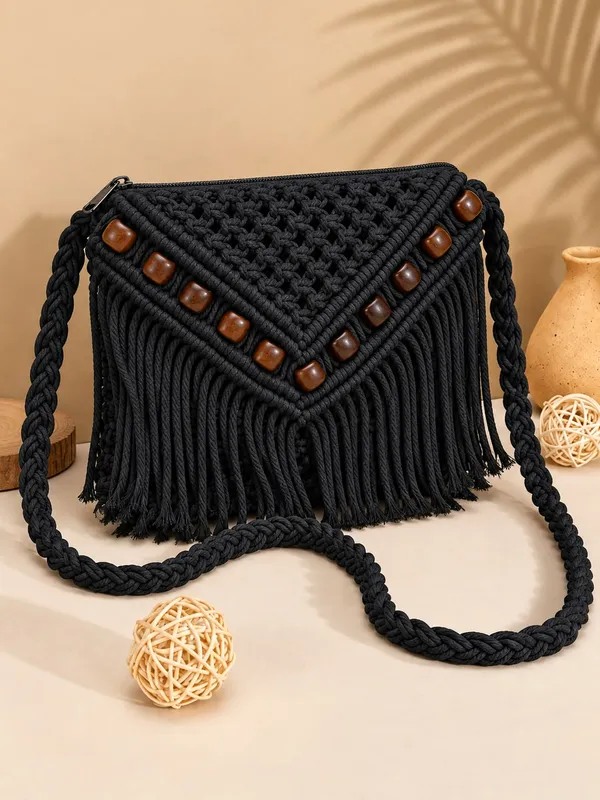 Handcrafted_Boho_Macrame_Crossbody_Sling_Bag_with_Wooden_Beads_Detail_and_Braided_Strap