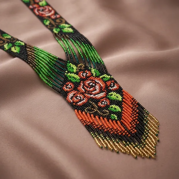 Multicolour_Glass_Beaded_Floral_Long_Necklace_For_Women