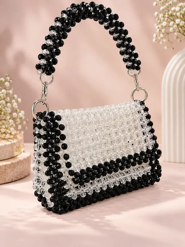 Crystal_&_Off_White_Pearl_Hand_Beaded_Mini_Handbag_For_Women
