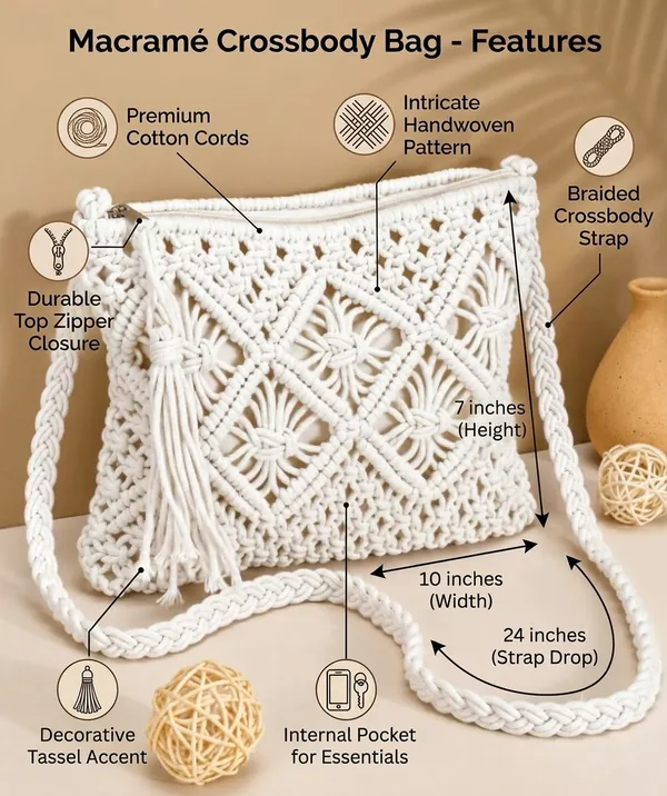 Handcrafted_Macrame_Sling_Bag_for_Women_–_White_Boho_Shoulder_Purse_with_Braided_Strap_&_Tassel