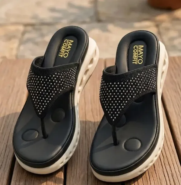 Black_Synthetic_Pu_Embellished_Platform_Flip_Flops_For_Women
