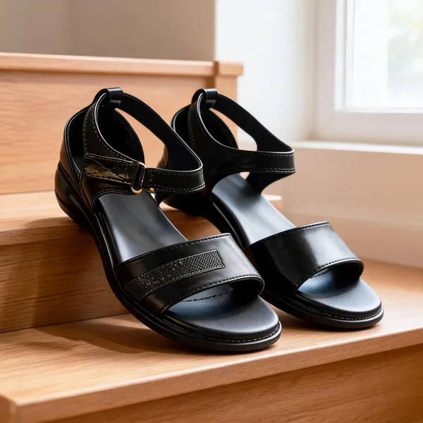 Black_Synthetic_Pu_Ankle_Strap_Open-Toe_Heeled_Sandals_For_Women