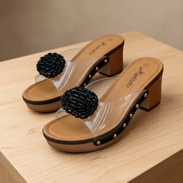 Brown_Synthetic_Pu_Floral_Embellished_Wedge_Sandals_For_Women