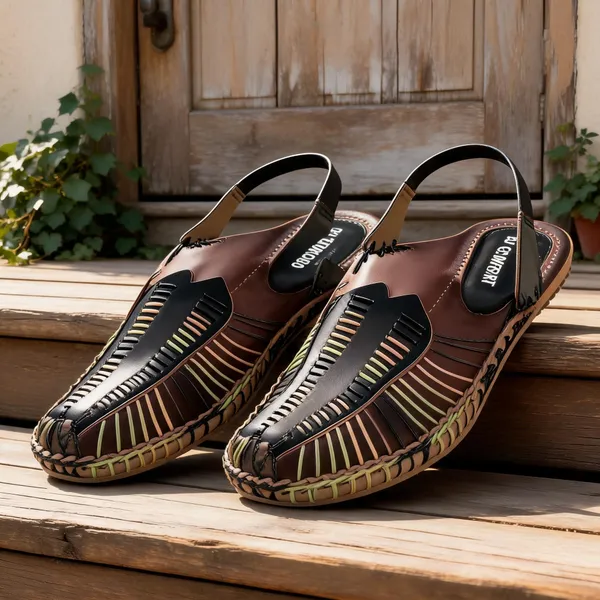 Black_Strappy_Flat_Sandals_For_Women