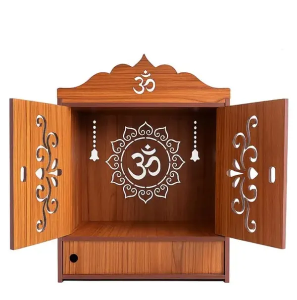 Wood_Finish_Traditional_Om_Pooja_Mandir_Cabinet