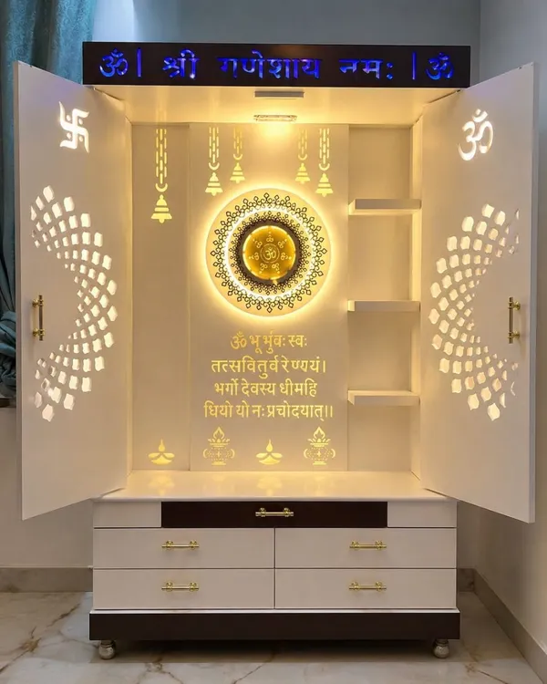 Traditional_Pooja_Mandir_Cabinet_With_Drawers