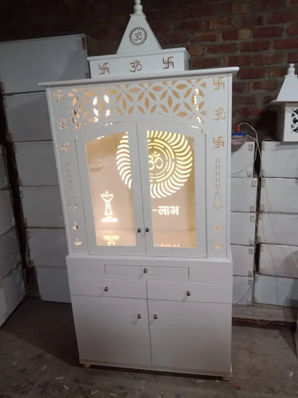 White_Illuminated_Pooja_Mandir_Cabinet
