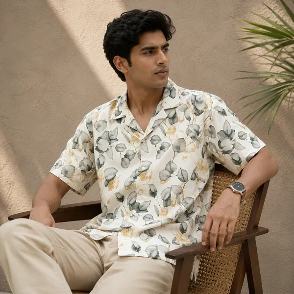 White_X_Leaves_Oversized_Shirt