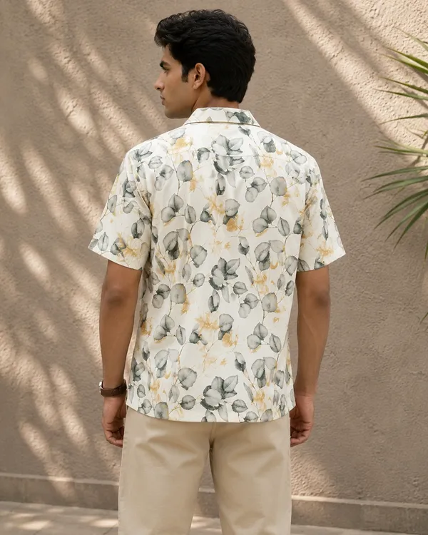 White_X_Leaves_Oversized_Shirt