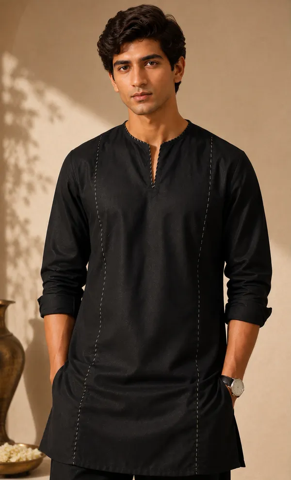 Black_X_Signature_Kurta_Pajma_Set
