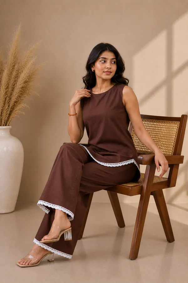 Brown_X_Lace_Co-ord_Set