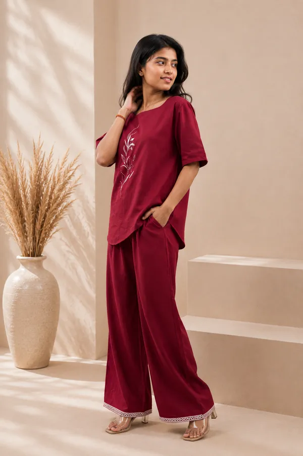 Crimson_x_Grace_Maroon_Embroidered_Co-ord