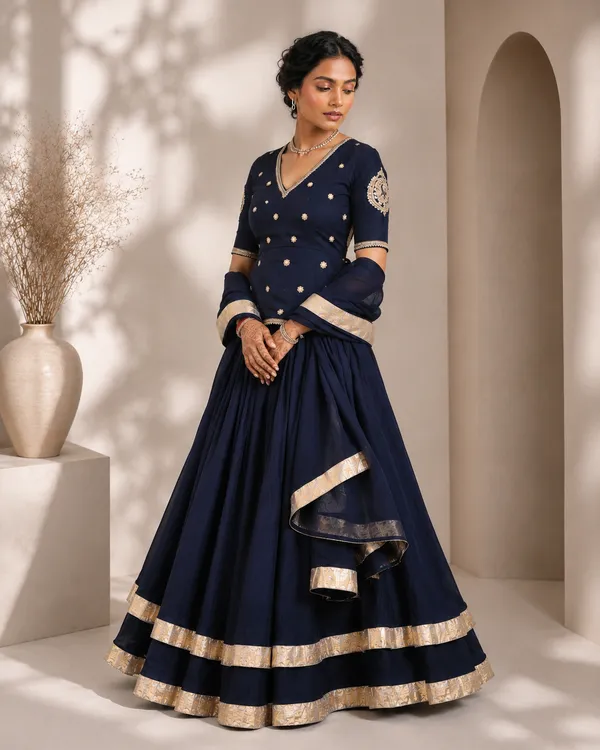 Noorani_×_Indigo_Lehenga_Set
