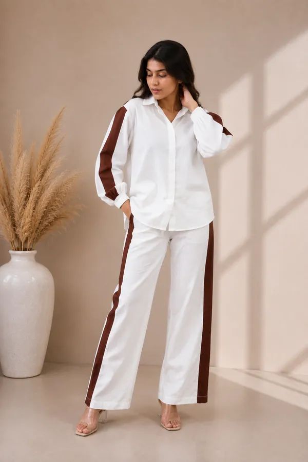 Siena_Stripe_x_White_Brown_Co-ord_set