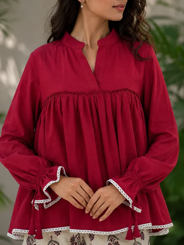 Maroon_X_Burgundy_Women'S_Skirt_Set