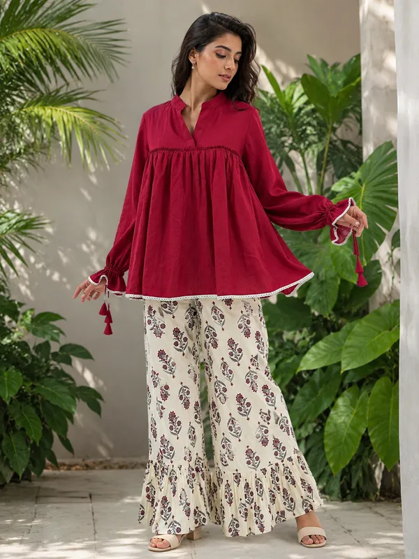 Maroon_X_Burgundy_Women'S_Skirt_Set
