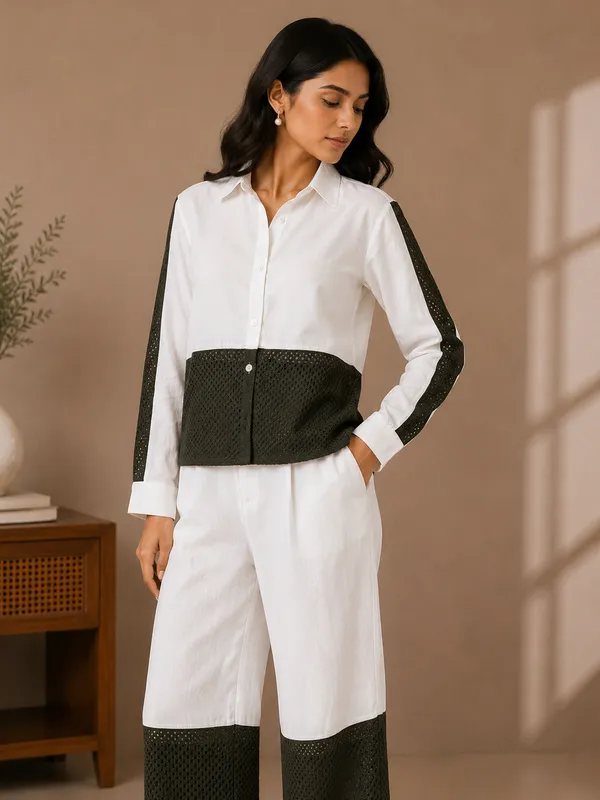 White_Olive_X_Fusion_Co-Ord_Set