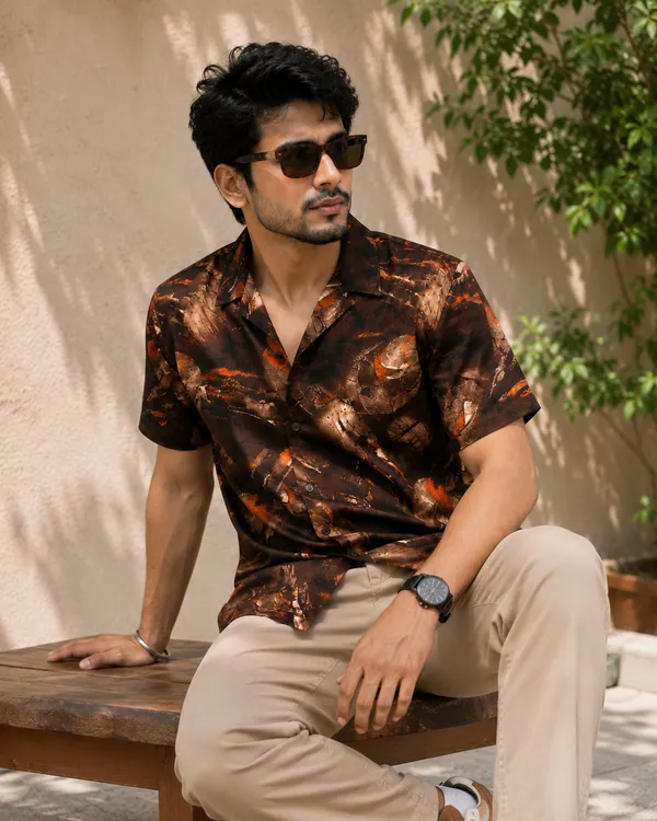Brown_X_Vintage_Print_Oversized_Shirt