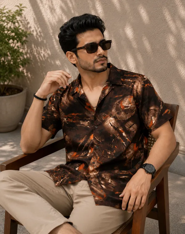 Brown_X_Vintage_Print_Oversized_Shirt