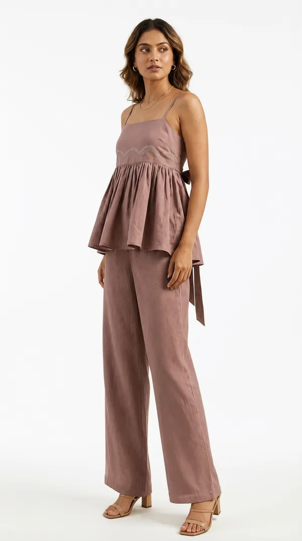 Mauve_X_Lilac_Women'S_Linen_Dress